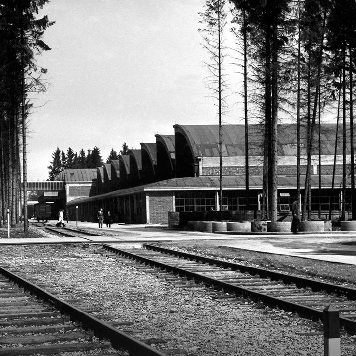 Exterior view of the BMW shadow plant in Allach