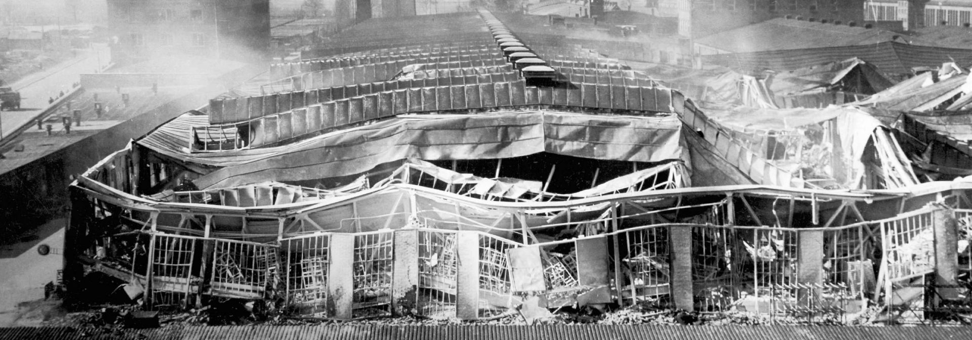 BMW plant totally destroyed during the war.