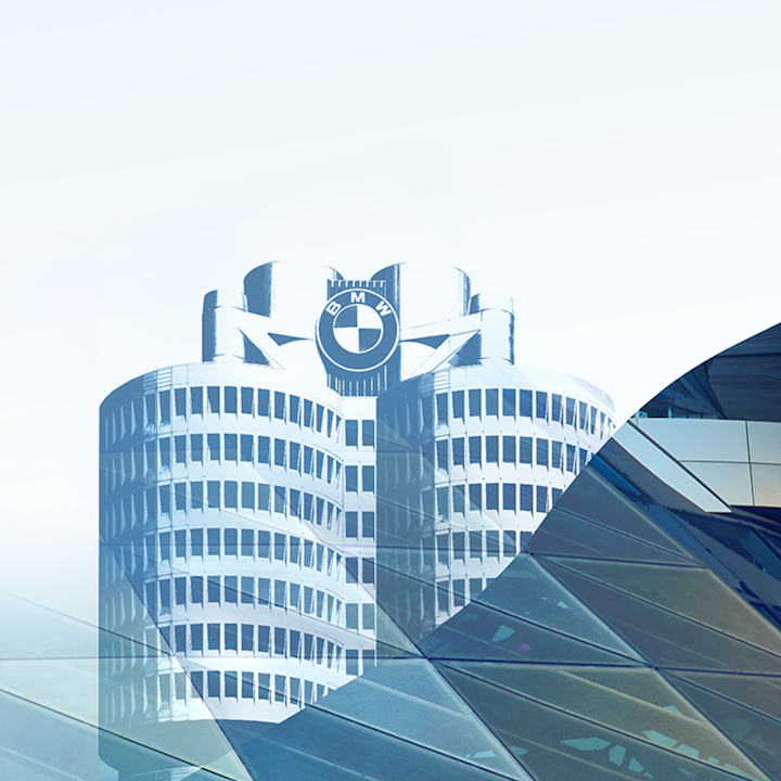Illustration of the BMW Headquarter.
