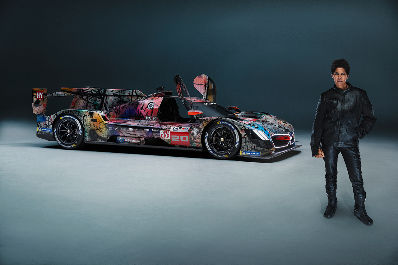 BMW Art Car #20 with the artist Julie Mehretu.