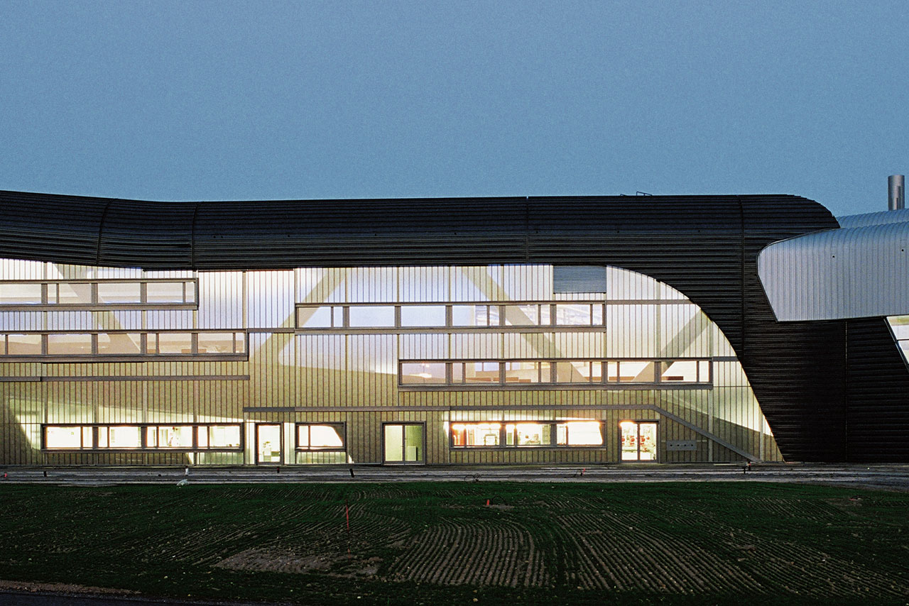 Exterior view of a modern building.