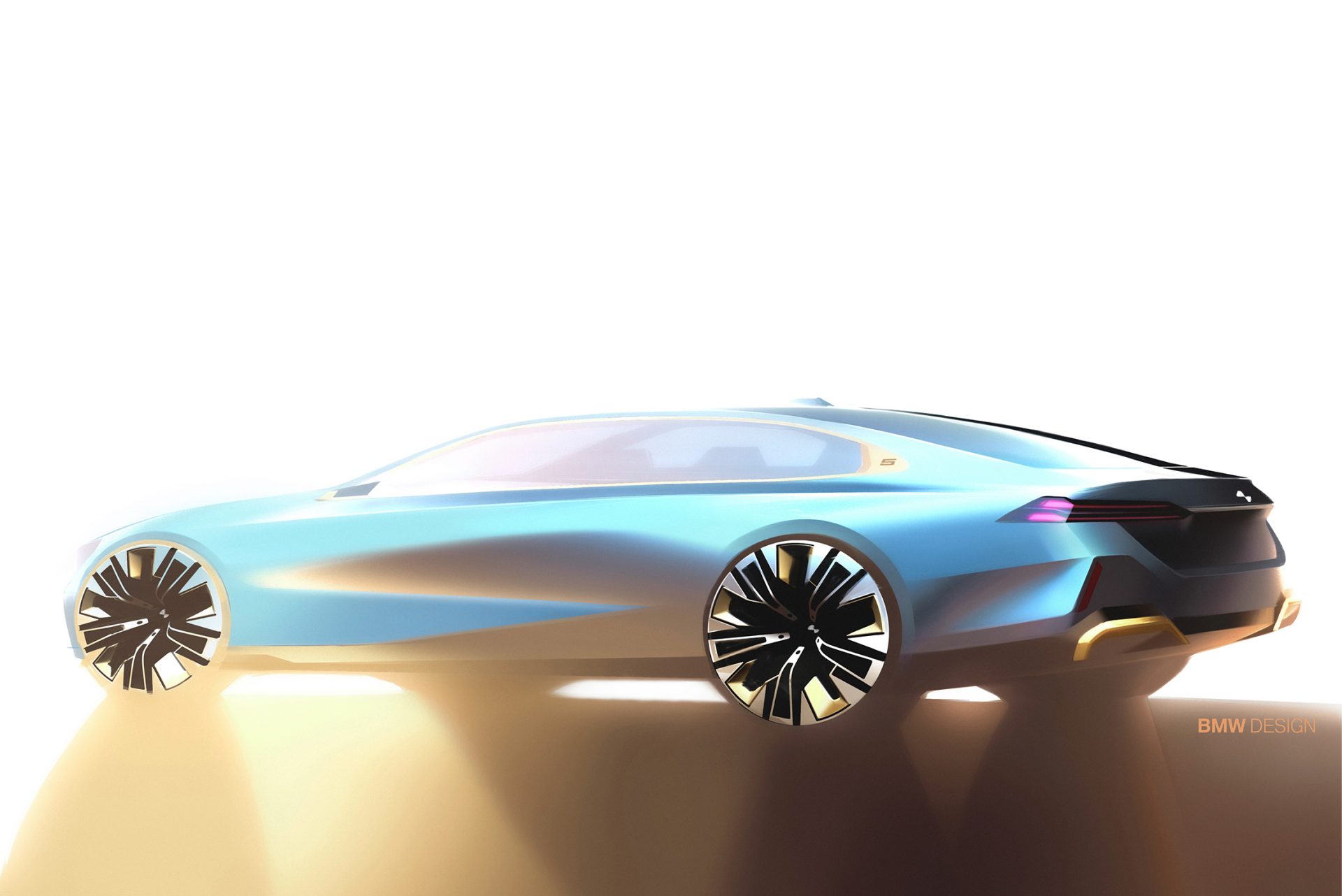 Der neue Bmw i5 als Computergrafik