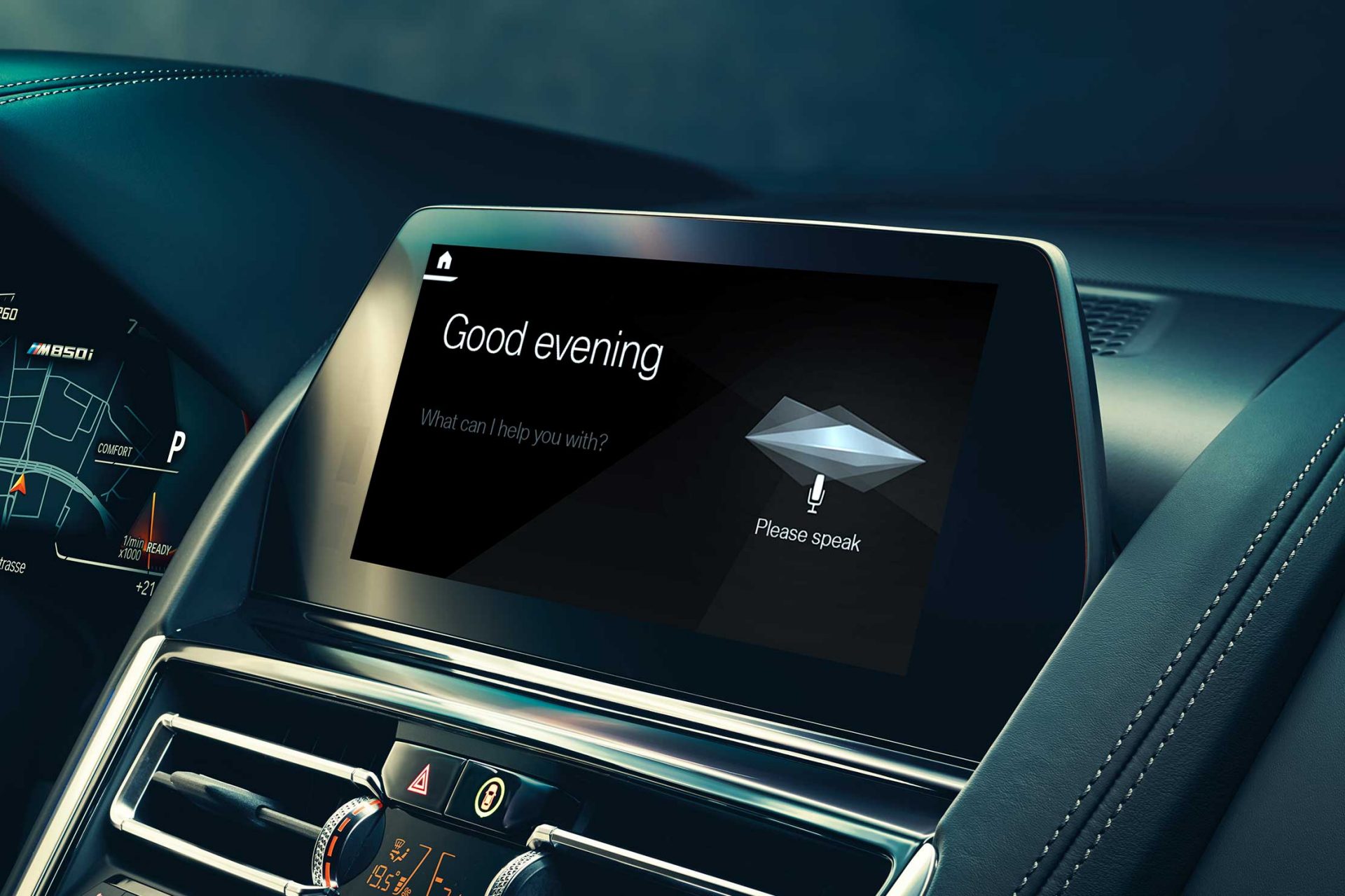 Interface des BMW Intelligent Personal Assistant