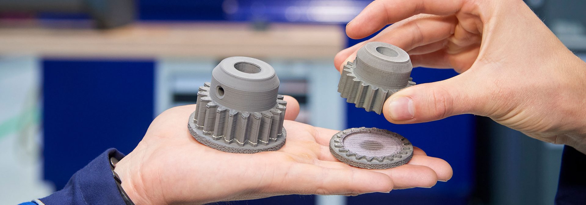 Zahnräder aus dem 3D-Drucker