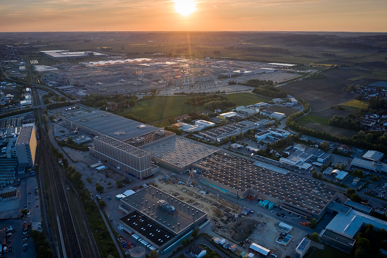 BMW Werk in Dingolfing; Luftansicht