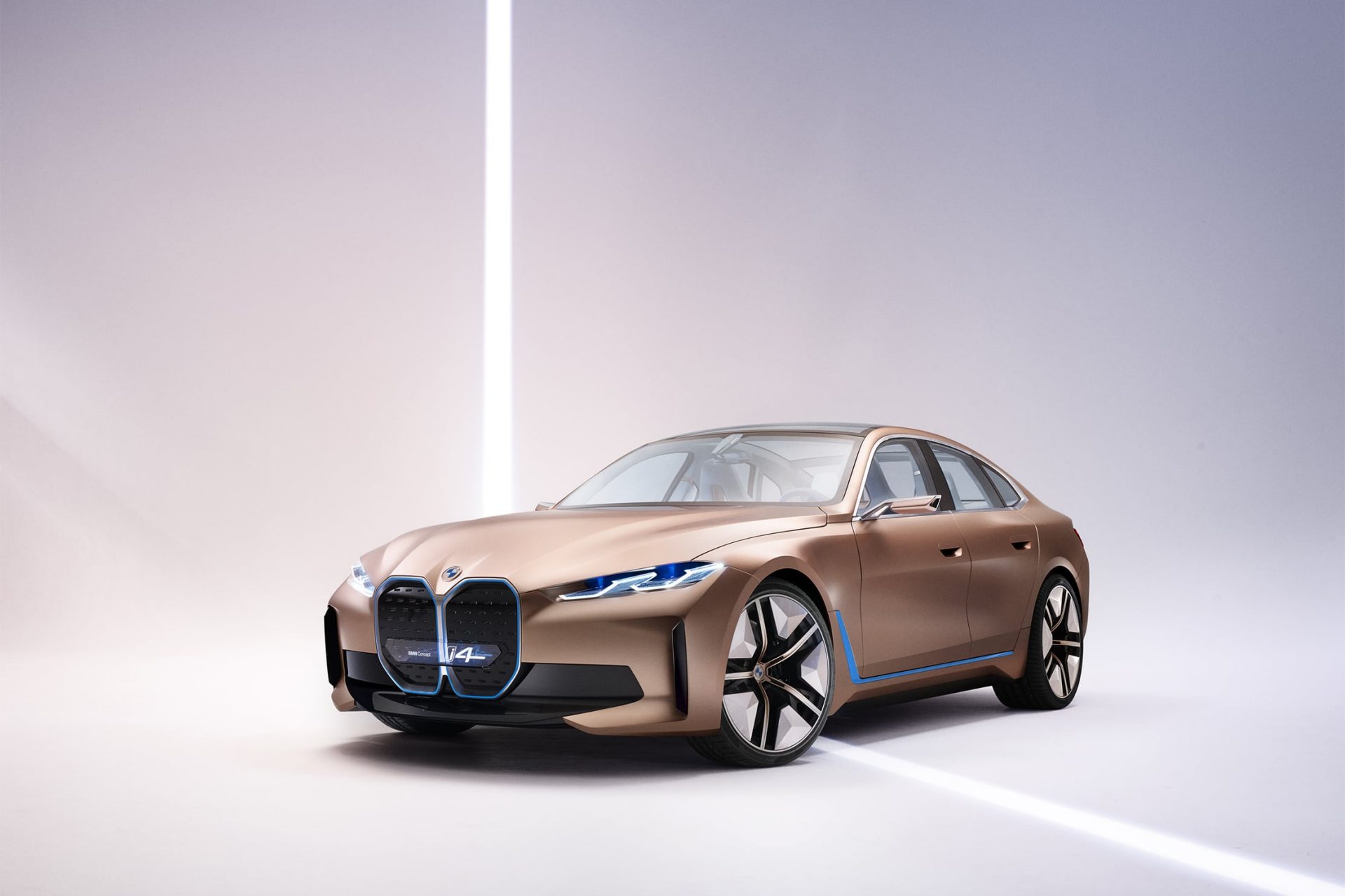 Der BMW Concept i4, 3/4 Frontansicht