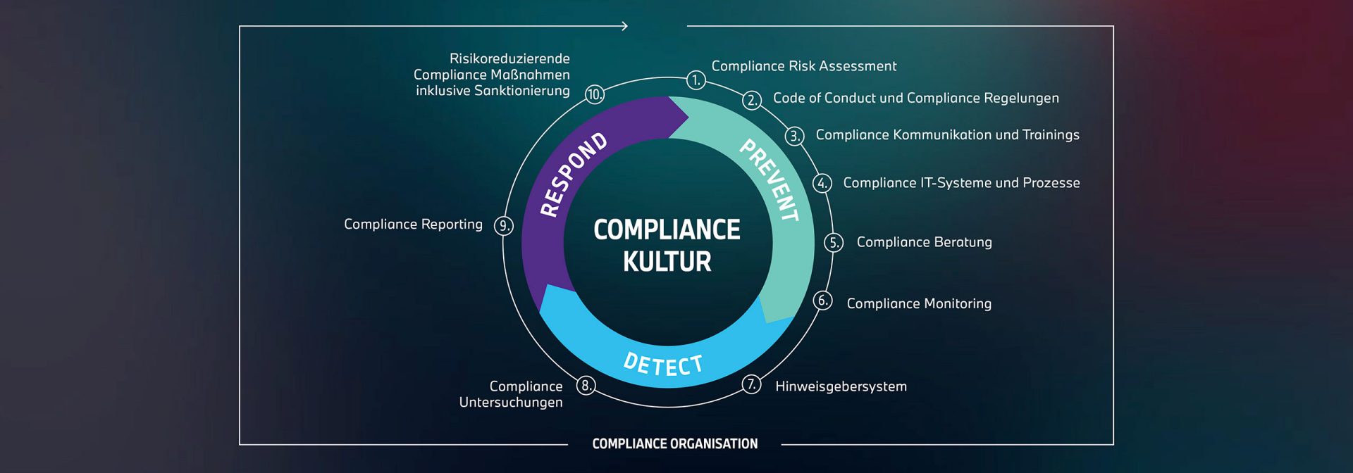Elemente des BMW Group Compliance Management Systems