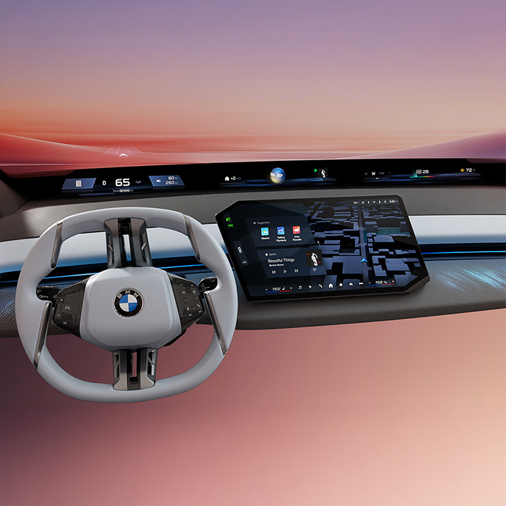 The first-ever BMW Panoramic iDrive with BMW Operating System X.