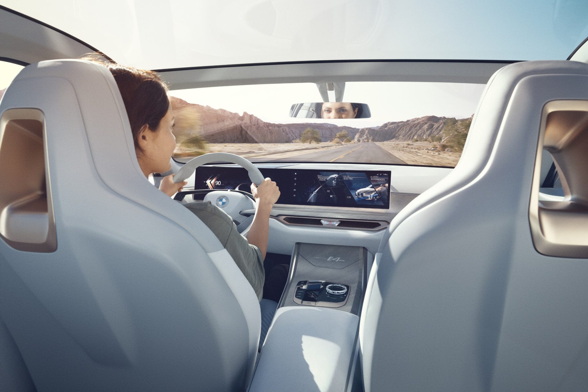 Interior view of the BMW i4