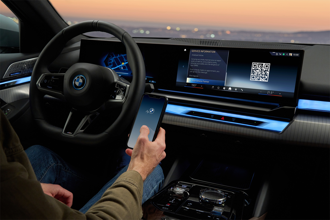 The feature is activated via a QR code and the My BMW app.