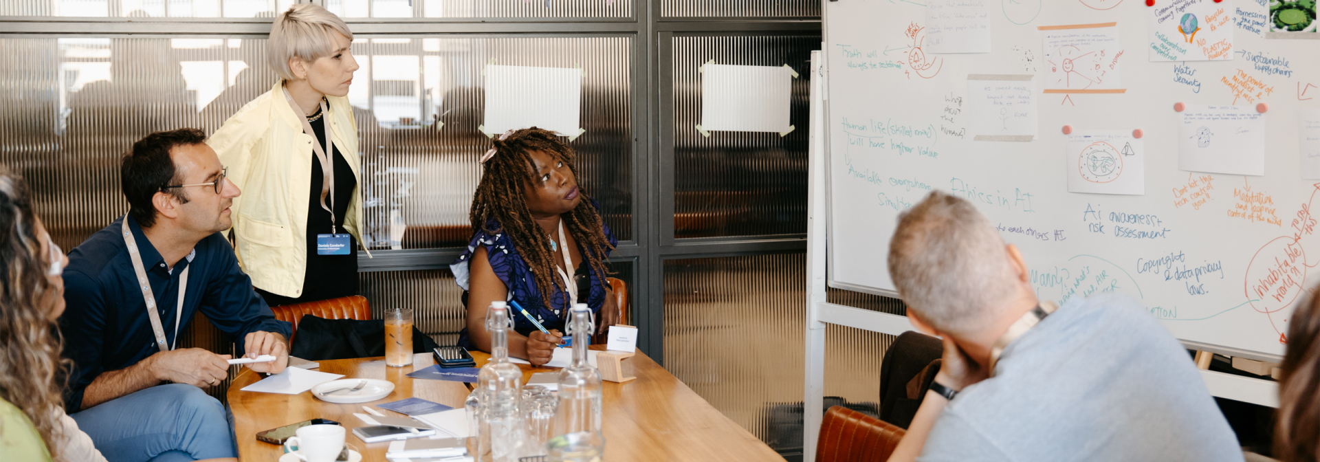 An interaction at the rad°hub during London Climate Action Week