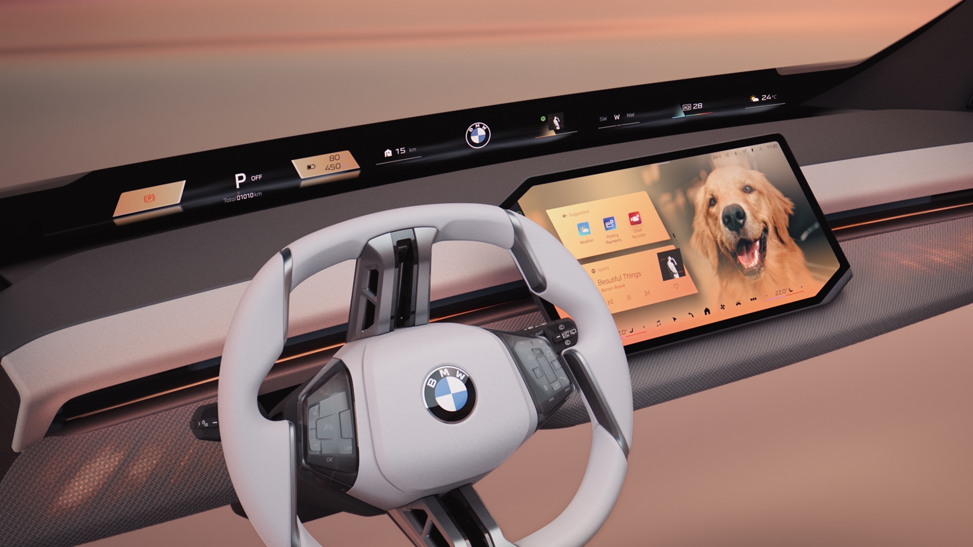 BMW Panoramic Vision iDrive im Personal Mode.