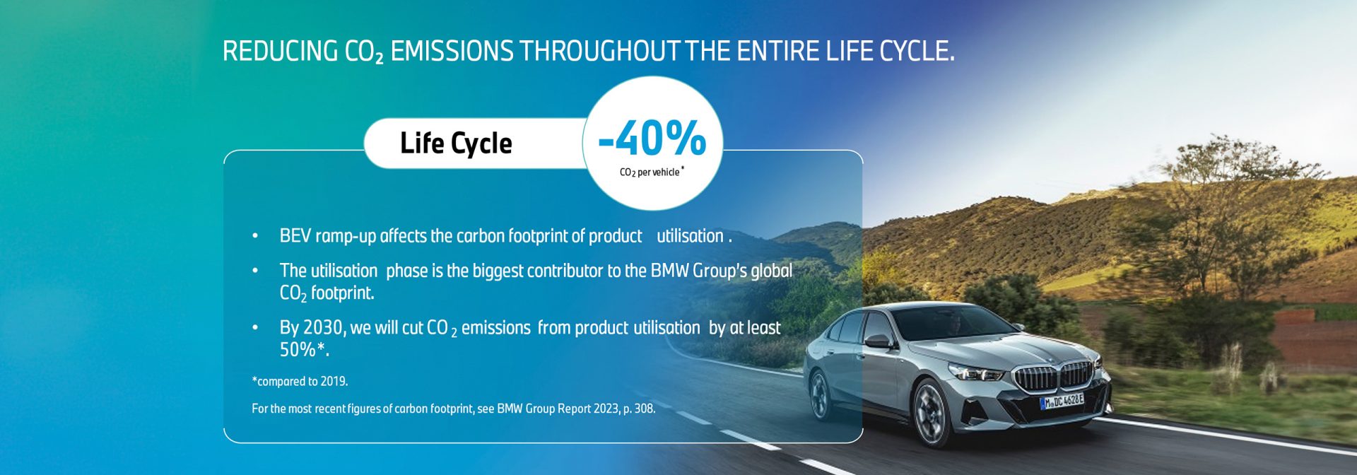 A graph summarising the savings over the life cycle of a vehicle.